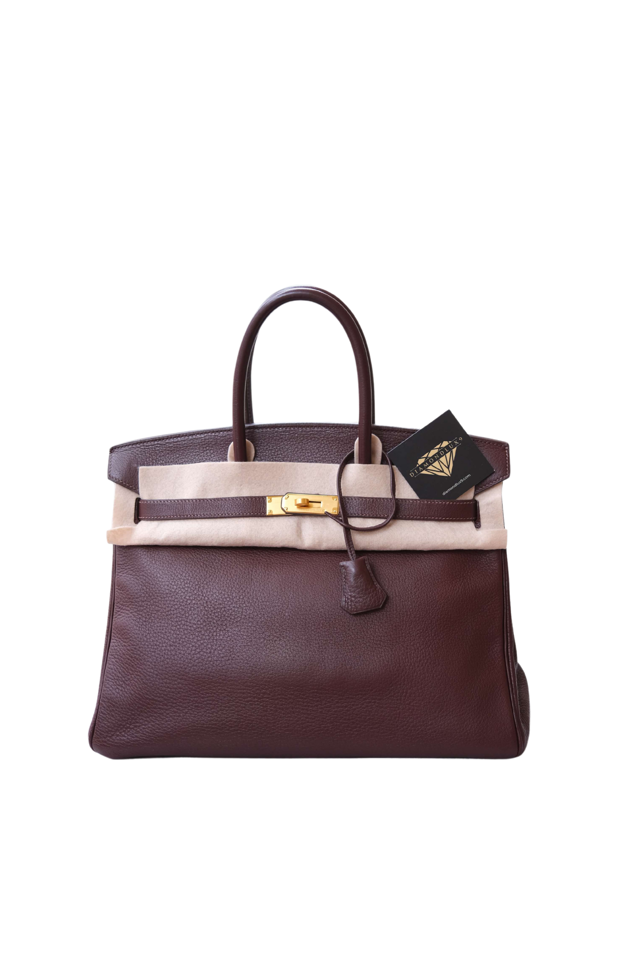 Birkin 35 Havane Clemence Palladium Hardware □C