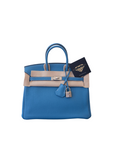 Birkin 25 Bleu Jean Palladium Hardware Togo □M