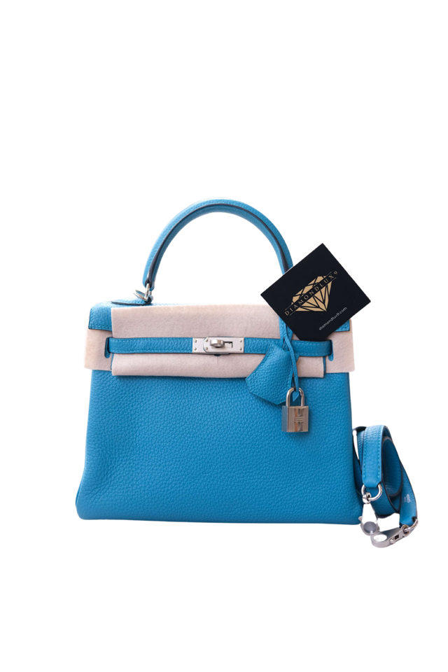 Kelly 25 Turquoise Palladium Hardware Togo □R