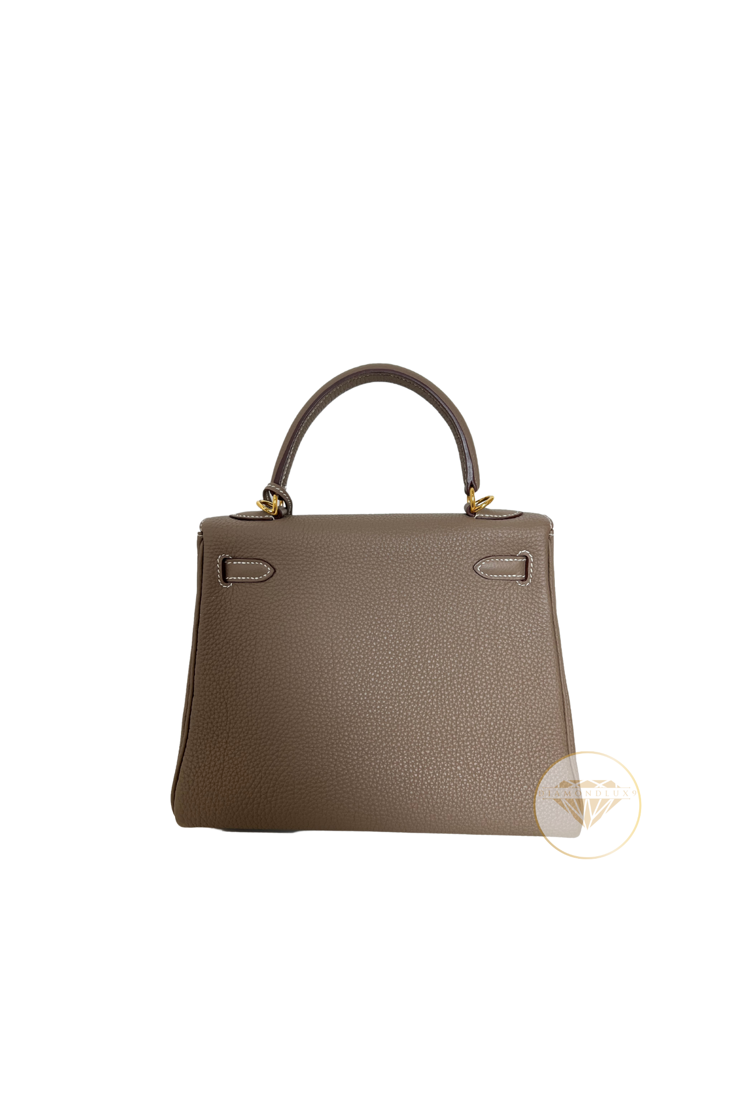 Kelly 25 Etoupe Gold Hardware Togo